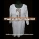 WHITE LONG TOP/KURTA LONG SLEEVE WITH EMBROIDERY